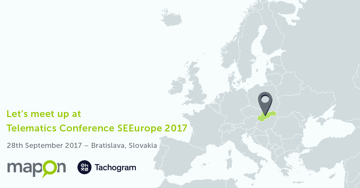 Mapon and Tachogram to showcase the latest solutions at Telematics Conference SEEurope 2017