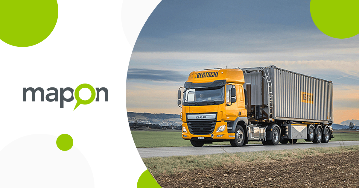 Bertschi AG improves driver training and supply chain visibility using Mapon&#8217;s solutions
