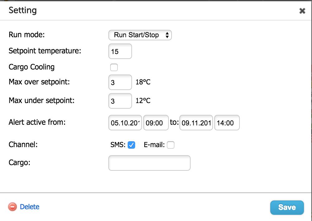 Temperatuurbewaking en waarschuwingen instellen in het Mapon-platform