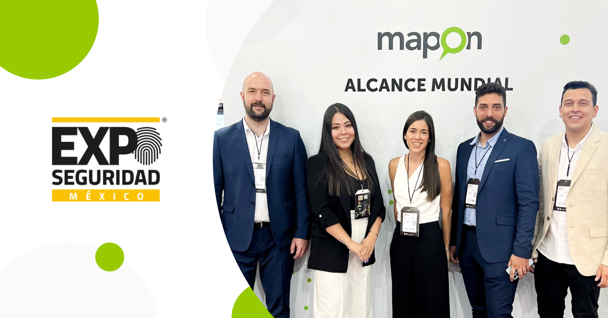 The Mapon team showcases at the Expo Seguridad México