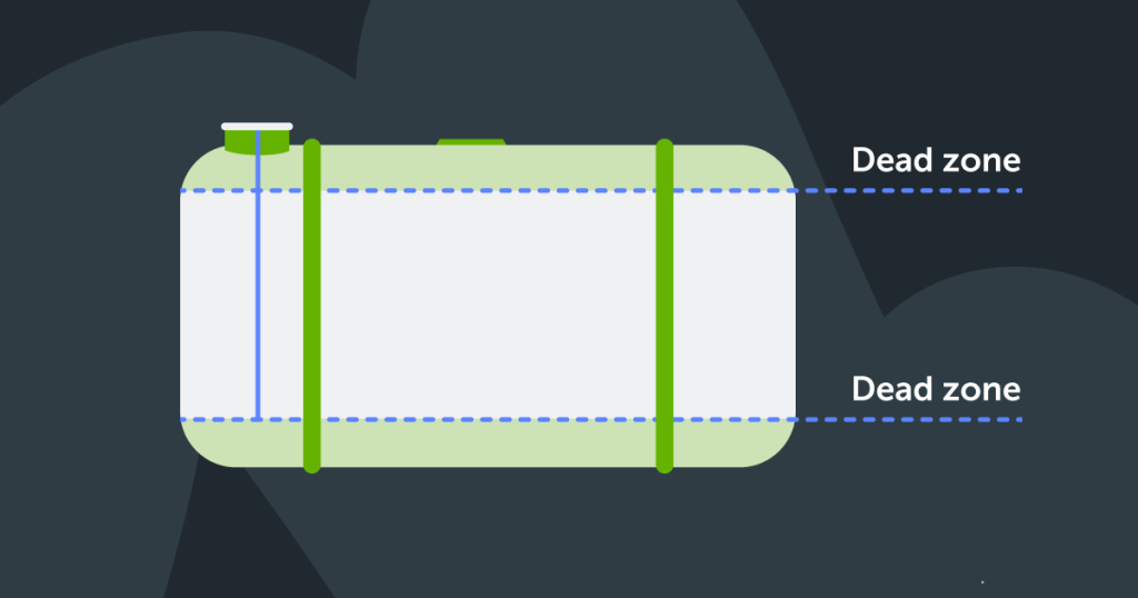 Dode zone brandstoftank