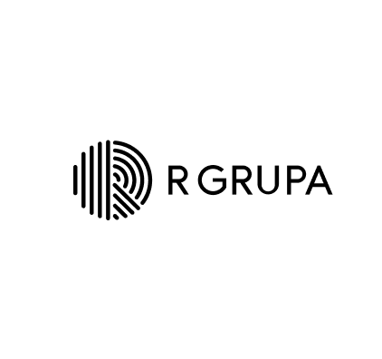 A logo of  one of Mapon clients, R GRUPA