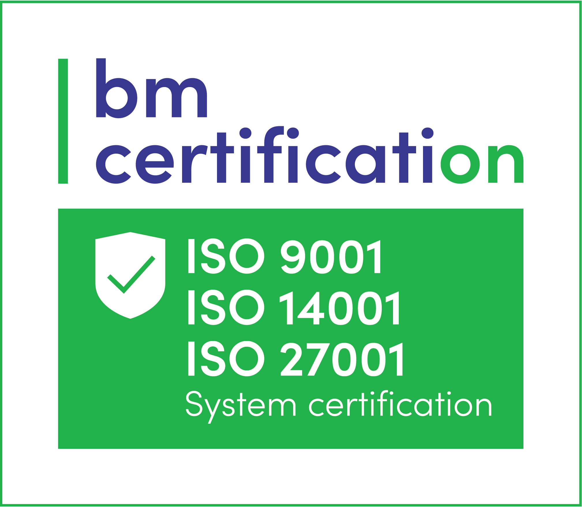 ISO certification